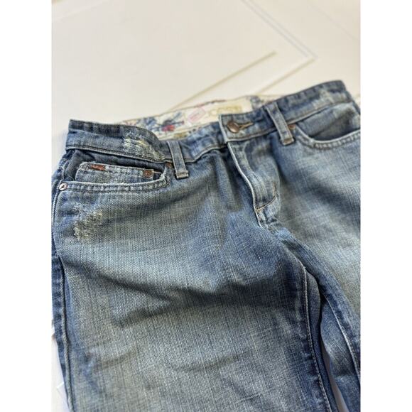 Joe's Jeans Vintage 1971 Sz 27 Bootcut Embroidered Pockets Distressed - Picture 2 of 9